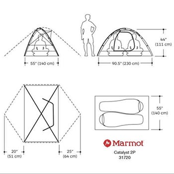 двухместная палатка marmot catalyst 2p купить